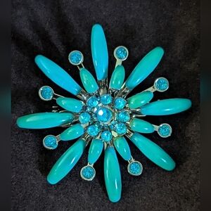 Enamel Floral Brooch